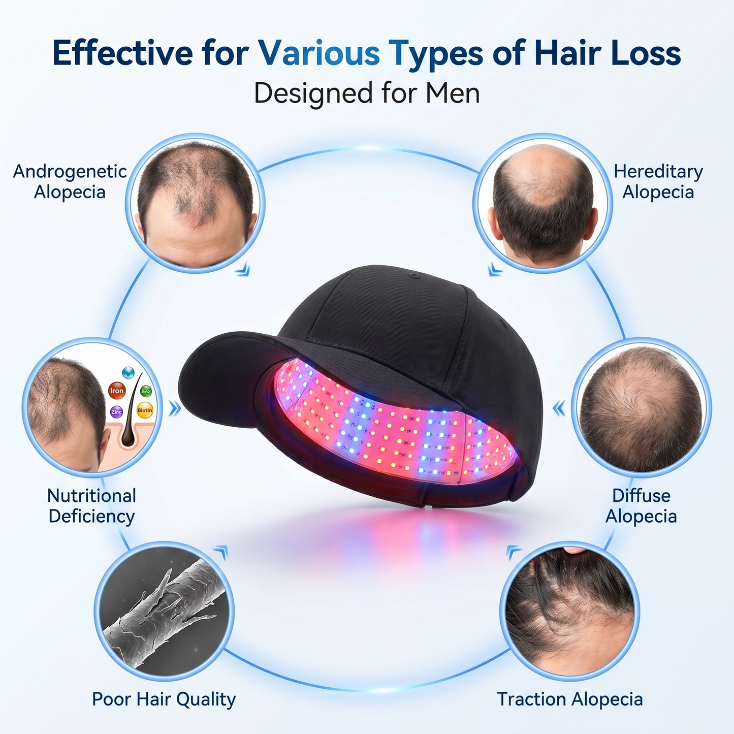 Red Light Therapy Hair Cap