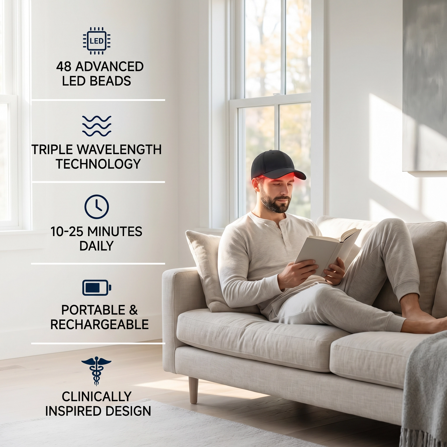 Red Light Therapy Hair Cap